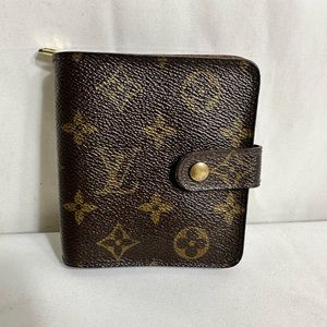 Louis Vuitton Brown and Gold Monogram Wallet